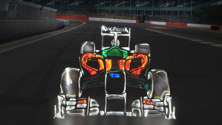 Illustration for article titled Formula 1 cars made entirely out of light